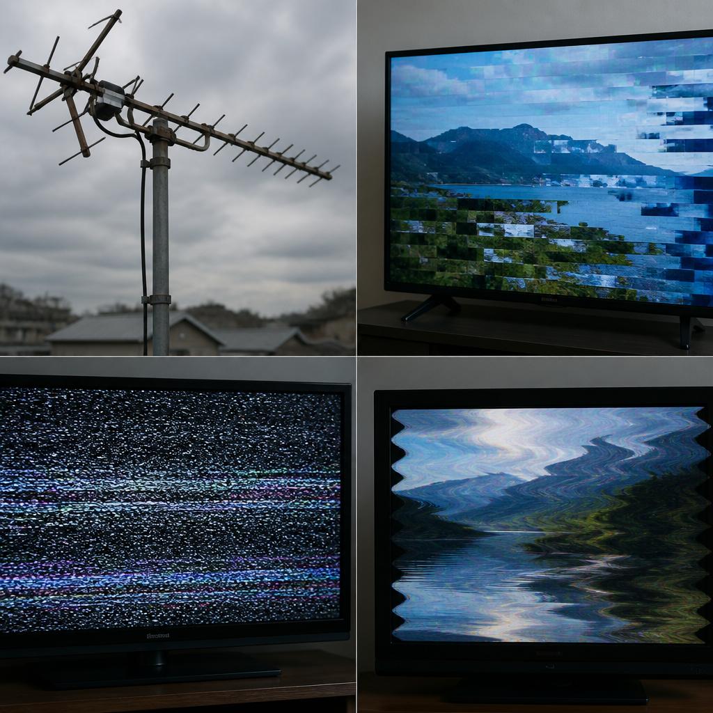 テレビアンテナの劣化症状