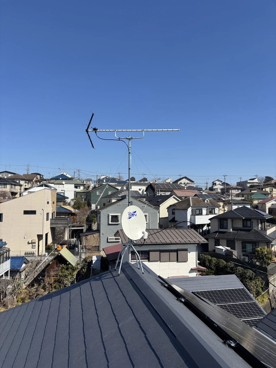 広島市のアンテナ工事施工事例