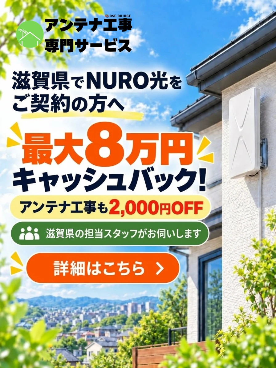 アンテナ工事*NURO施策