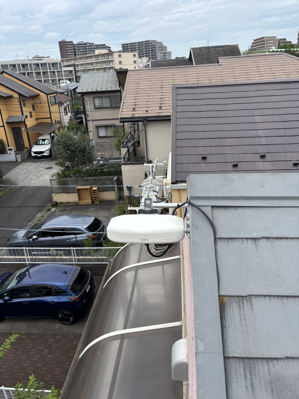 西東京市で設置した小型デザインアンテナ