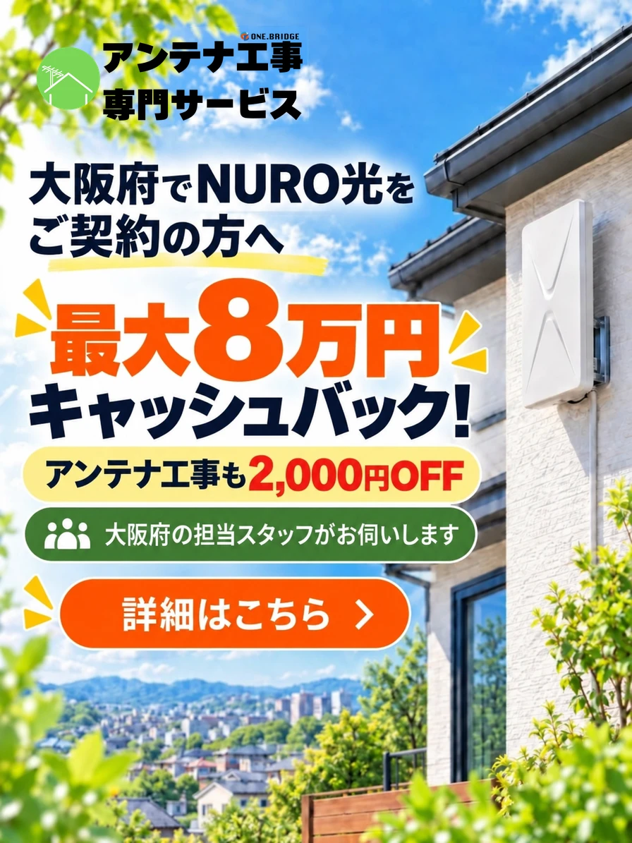 アンテナ工事*NURO施策