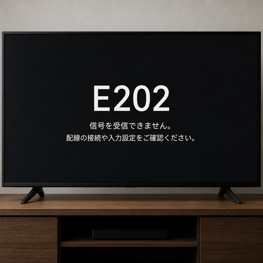 テレビの不具合、お困りではありませんか？E202エラーにさようなら！