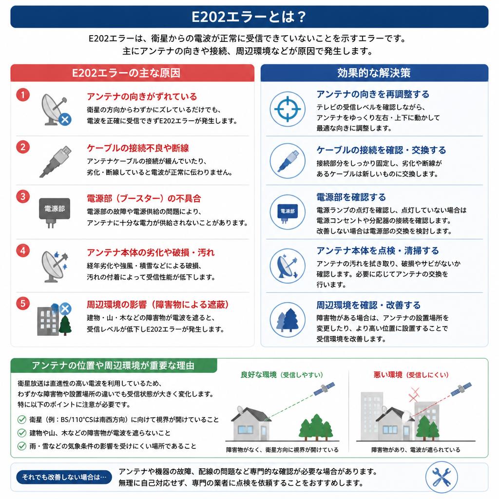 受信障害の原因と解決方法