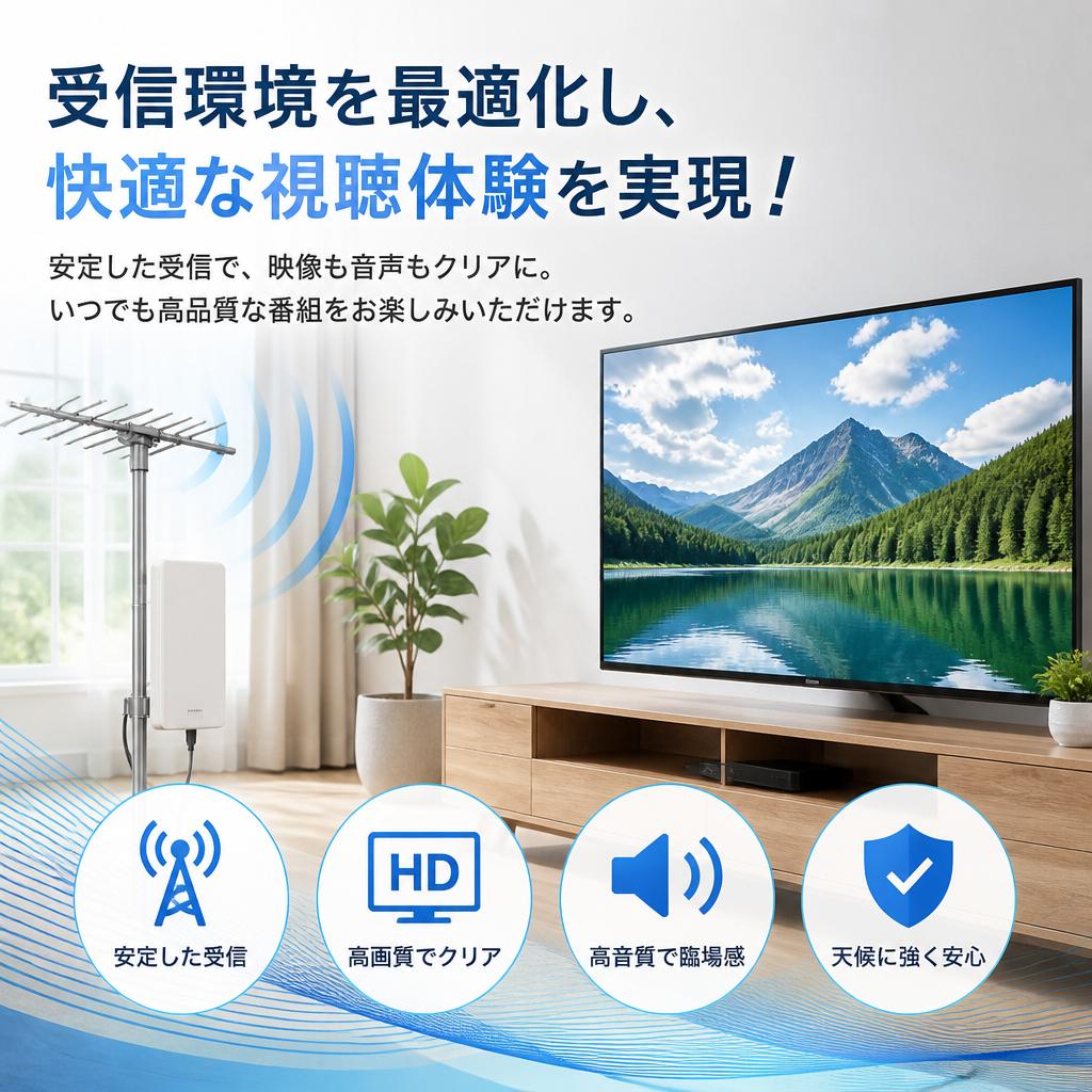 受信環境を最適化し、快適な視聴体験を実現！