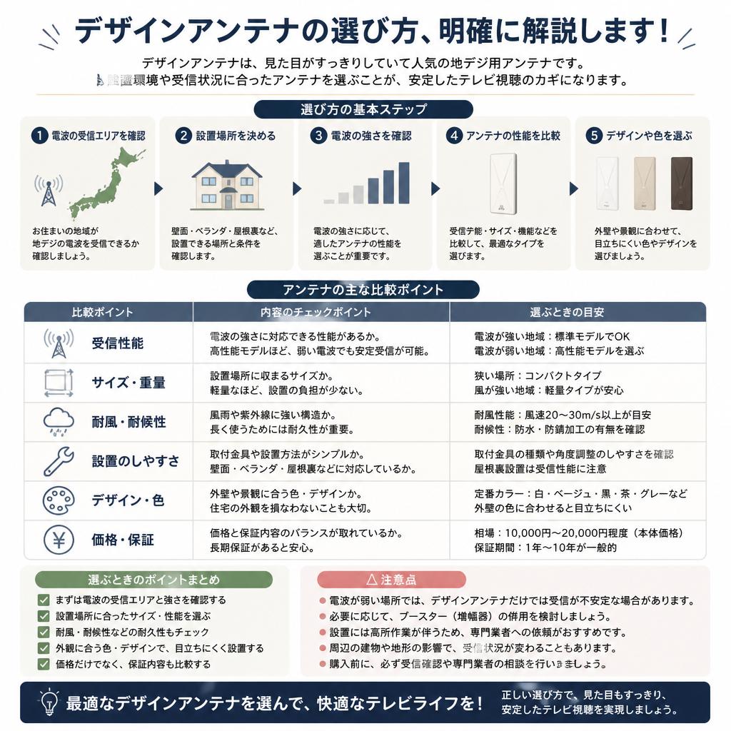 デザインアンテナの選び方、明確に解説します！