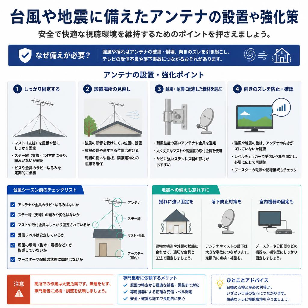 自然災害から守るための対策