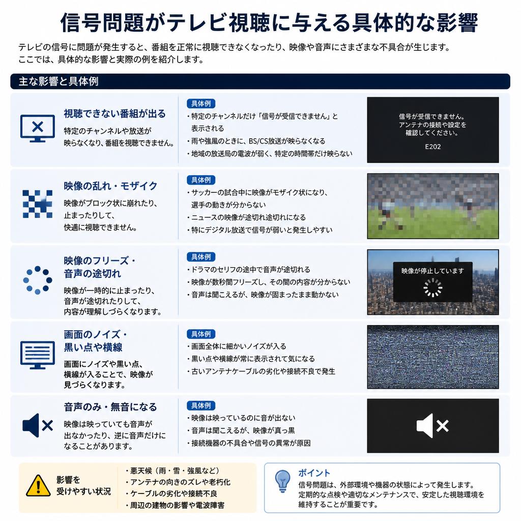 信号問題の影響とは？