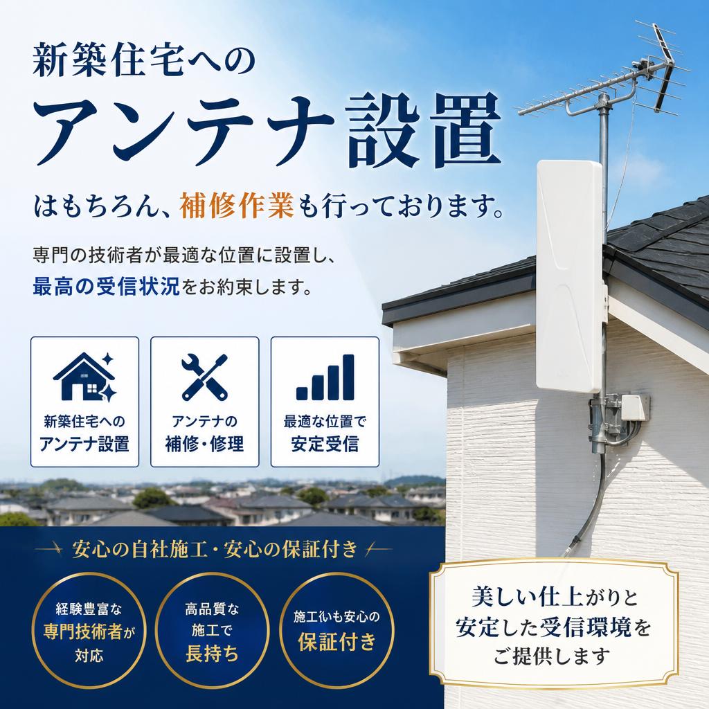 2. アンテナ設置で圏外を解消！