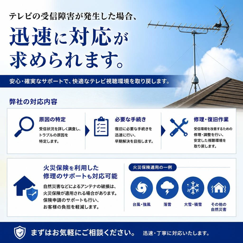 受信障害のトラブルシューティング