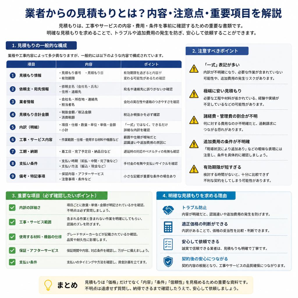 2. 見積もりのチェックポイント