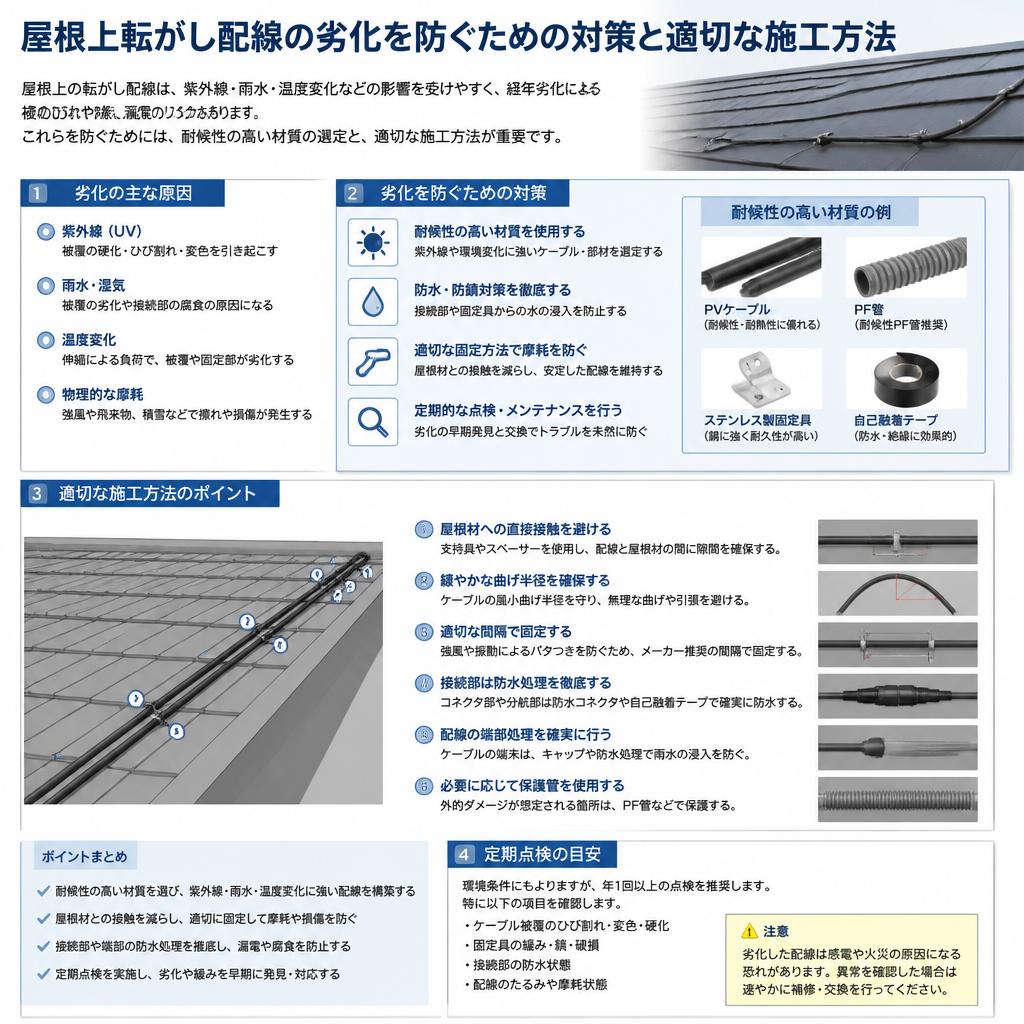劣化を防ぐための対策