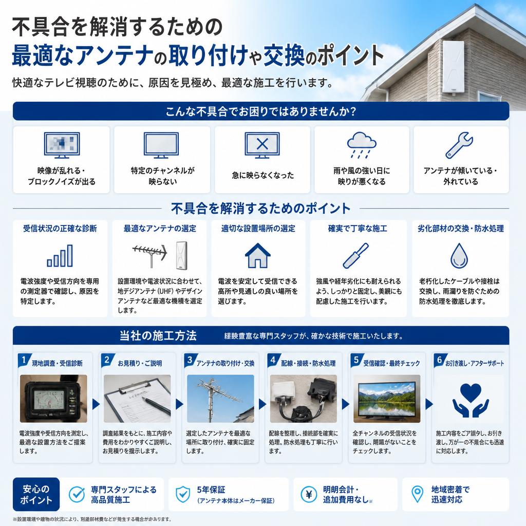 最適な取り付けと交換
