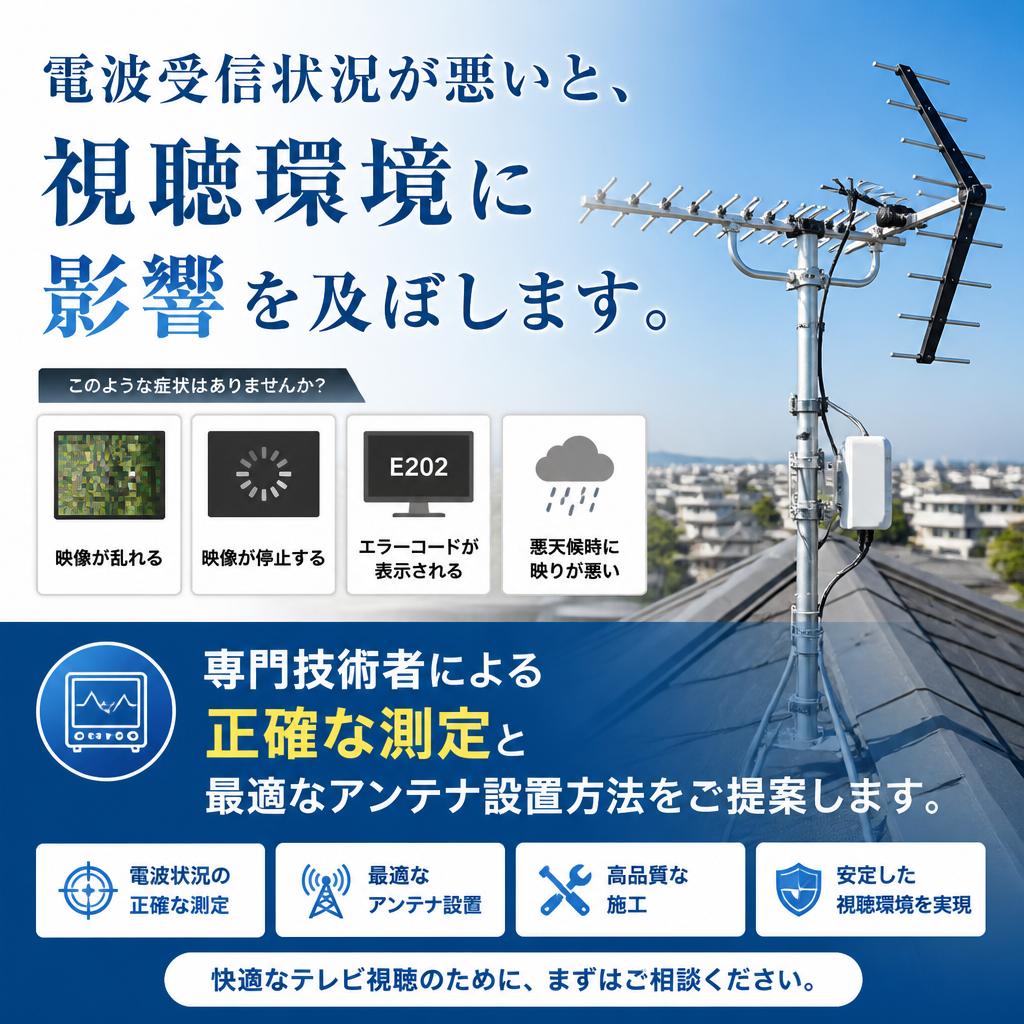 電波受信状況の確認