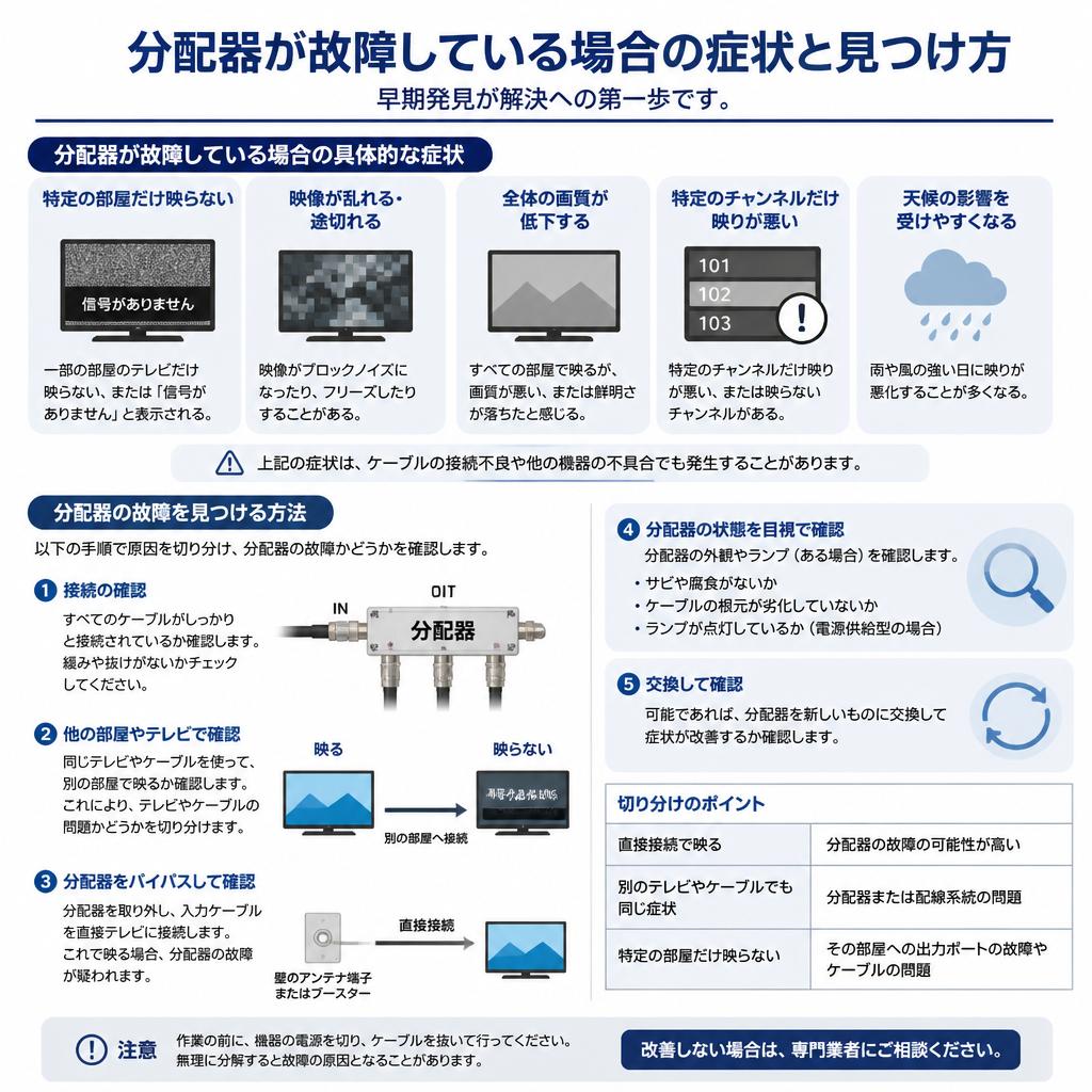 故障のサインを見逃すな！