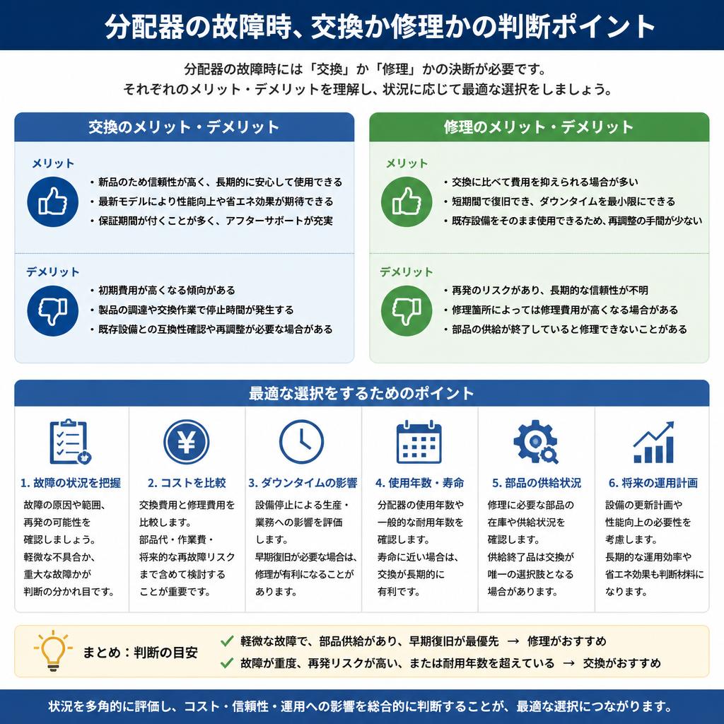 交換と修理、どちらがベスト？