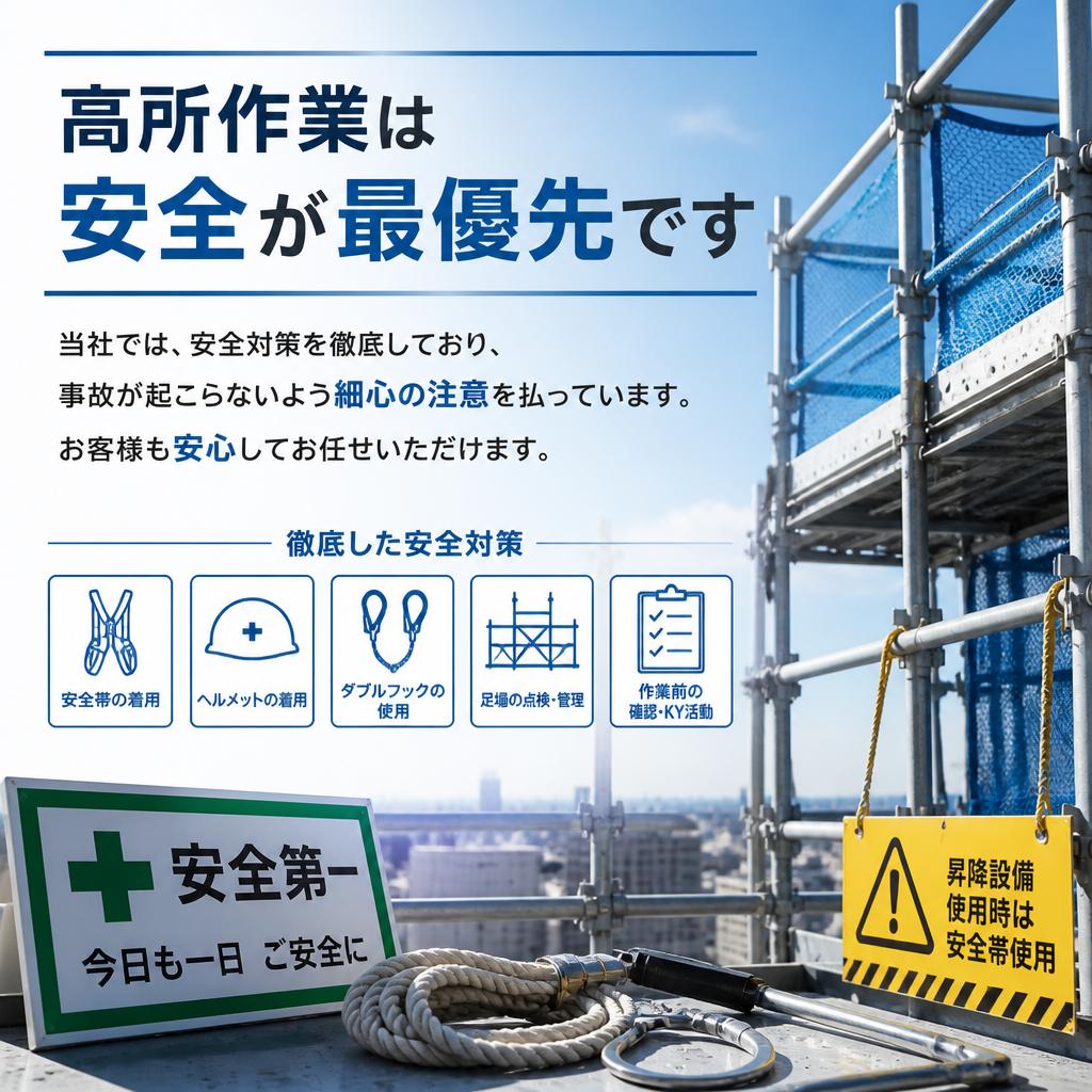 安全対策は万全