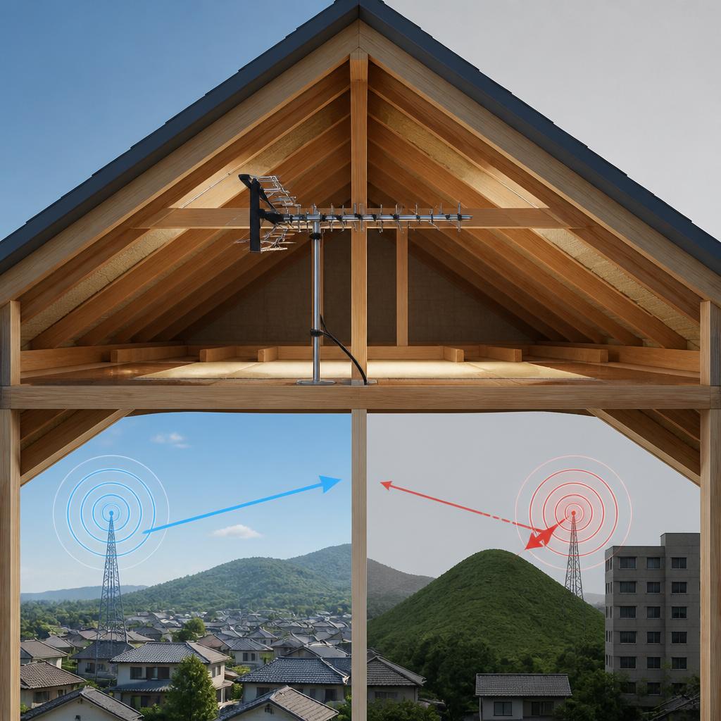 屋根裏にアンテナを設置するメリットとその限界を知ろう！